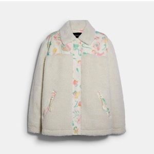 COACH Floral Fleece Jacket